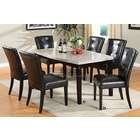   Pc. Marion I in a Espresso Wood Finish Marble Table Top Dining Set