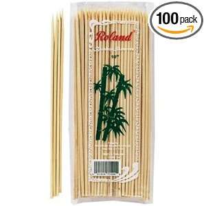 Roland Bamboo Skewers 10 Inch/4 Mm, 100 Count Packages (Pack of 100)