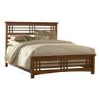 FBG Avery Bed with Rails in Oak   Size Full