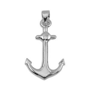  Sterling Silver Nautical Boat Anchor Pendant Necklace 