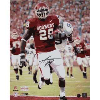  Adrian Peterson Autographed Picture   Oklahoma 16x20 