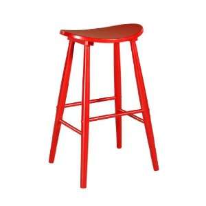  CURVE STOOL RED 24   Linon Home Decor 42910RED 01 KD U 