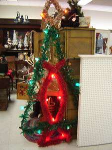 VINTAGE DOWNTOWN CHRISTMAS LIGHTED TREE  
