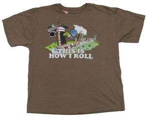 SAVVY Brown Vintage Tootsie Roll Tee Shirt Boys XL  