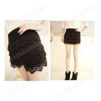 New Fashion Lace Tiered Short Skirt Under Safety Pants Shorts  