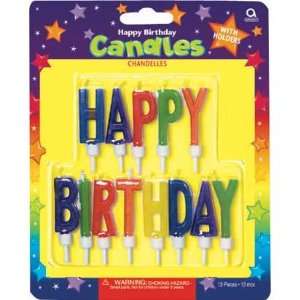  Happy Birthday Letter Candles 13ct Toys & Games