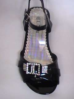 Girls Black Dress Shoes (cute 93) FL YOUTH Sz 1  
