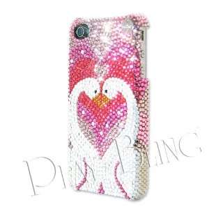  Love Swans Swarovski Crystal iPhone 4 and 4S Case 