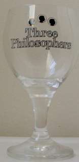 THREE PHILOSOPHERS BEER CHALICE GLASSES/ Pair (2)  