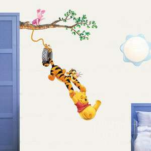   Winnie The Pooh Baby Nursery Room Wall Sticker Decoration tree tiger