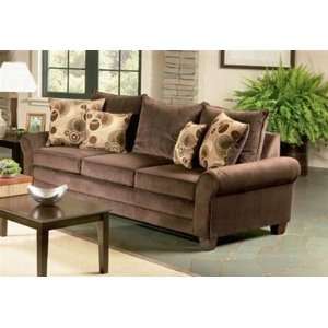  Michelle Sofa in Chocolate Color Fabric by Coaster