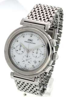 IWC Da Vinci SL Chronograph Stainless Steel 38mm watch.  