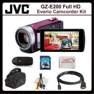  JVC GZ E200 Full HD Everio Camcorder Kit Includes JVC 