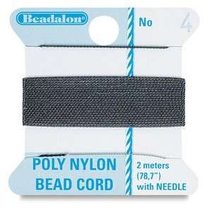  Beadalon Poly Nylon Bead Cord   Black, Poly Nylon Bead Cord 