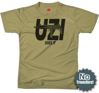 UZI Does It Israel Cool Retro Army IDF New NWT T shirt  