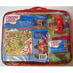 Candy Land Game Rug 39.5 X 39.5 With 4 Gingerbread Men Pieces