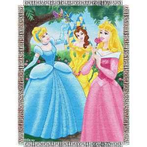 Disney Princess   Walk in the Park Triple Woven Jacquard Throw (48x60 