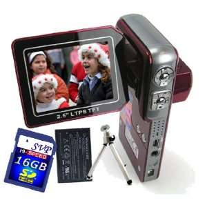   Free 16GB SDHC Card, a Sturdy Tripod & 2 Li ion batteries) Camera
