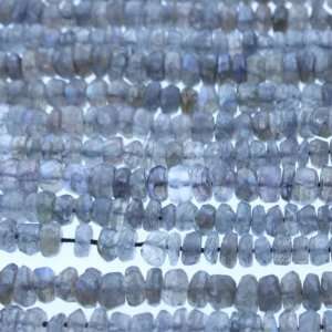   Rondell Faceted Cut   4mm Height, 8mm Width, Sold by 16 Inch 