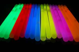 50  8 inch 10mm Premium Glow Sticks With Lanyards  