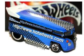Hot Wheels Dot Com Blue Volkswagen Drag Bus  