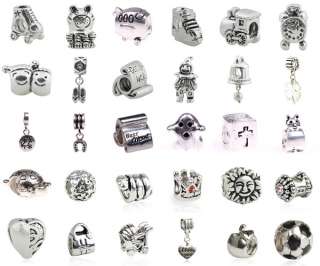   European bracelet beads charms X mas Jewelry at your choice  