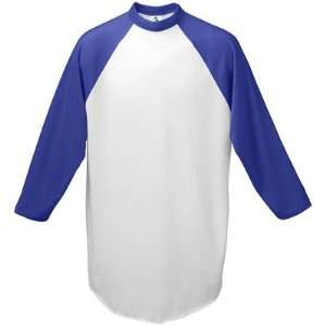  Augusta Athletic Wear Youth Baseball Jersey WHITE/ PURPLE 