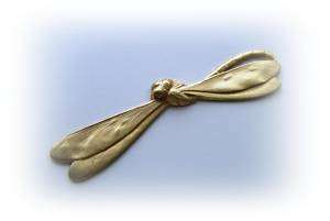 Pc Brass Large Art Deco Dragonfly Bar Charms (BC)  