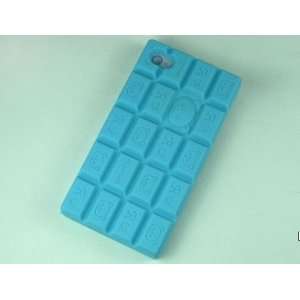   New Chocolate Hard Cover Case for iphone 4&4S(Blue) Cell Phones