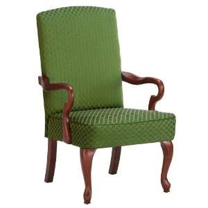  Derby Green Goose Neck Arm Chair