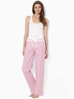 Striped Poplin Pajama Pant   Lauren Sleepwear & Hosiery   RalphLauren 