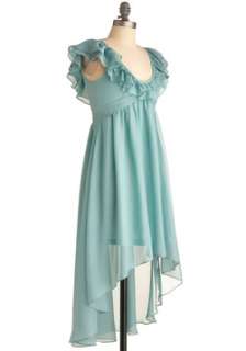 Blue Solid Dress  Modcloth