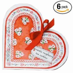 Too Good Gourmet Romantic Rasberry Tea Cookies, 4 Ounce Boxes (Pack of 