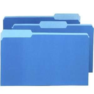   Folder, AST 1/3 Tab Cut, Legal Size, 100/BX, Blue