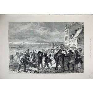 1880 Tay Bridge Disaster Beach Broughty Ferry Wreck Art  