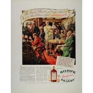 1934 Ad Hildick Applejack Brandy Tavern Bar Saloon NICE   Original 