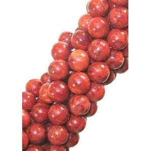 12mm Red Sponge Coral Round Beads Arts, Crafts & Sewing