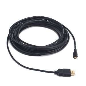    15ft / 4.6m Micro HDMI Male to HDMI Male Cable Electronics