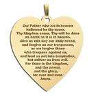 PicturesOnGold Lords Prayer Heart Script Pendant, Solid 14k 