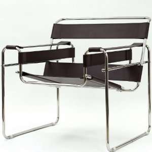  Lexington Modern Premium Wassily Style Chair, Brown 