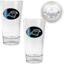 Great American Products Carolina Panthers 2 Piece Pint Ale Glass Set 