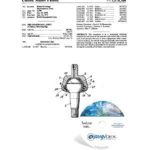  NEW Patent CD for PRELOADED BALL JOINT 