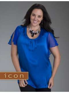LANE BRYANT   Icon Collection silk tunic  
