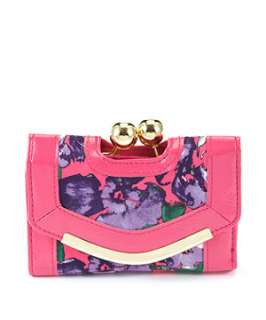 Pink Pattern (Pink) Pink Floral Purse  249582379  New Look