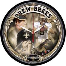 Wincraft New Orleans Saints Drew Brees Player Clock   