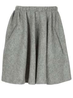 Acne Romantic Felt Skirt   Simeone   farfetch 