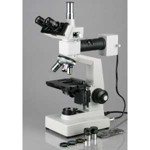  40X 1600X Metallurgical Microscope w/ Two Lights 