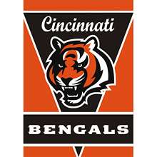   Die Cincinnati Bengals 28x40 Satin Polyester Wall Banner   