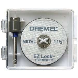 Dremel EZ406 1 1/2 Inch EZ Lock Rotary Tool Cut Off Wheel and Mandrel 