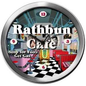  RATHBUN 14 Inch Cafe Metal Clock Quartz Movement Kitchen 